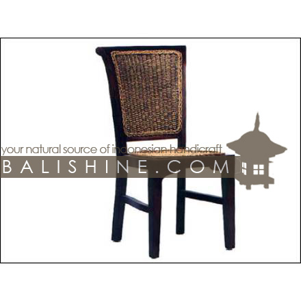 Balishine: Your natural source of indonesian handicraft presents in its Home Decor collection the Dining Chair:114SRI664092:This dining chair is produced in indonesia, made from enceng gondok and teak wood.  Several materials are available : seagrass, banana leaf or rotan