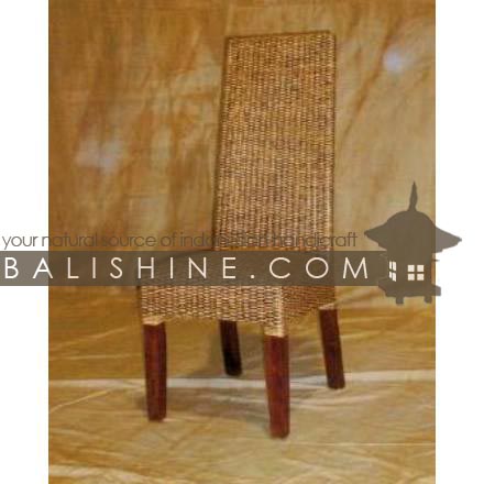 Balishine: Your natural source of indonesian handicraft presents in its Home Decor collection the Dining Chair:114SRI664095:This dining chair is produced in indonesia, made from banana leaf and teak wood.  Several materials are available : seagrass, banana leaf or rotan