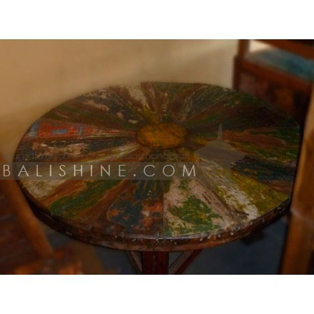 Balishine: Your natural source of indonesian handicraft presents in its Home Decor collection the Dining Table:114FAK236484:This dining table is produced in indonesia, made from teak wood.  Mixed color