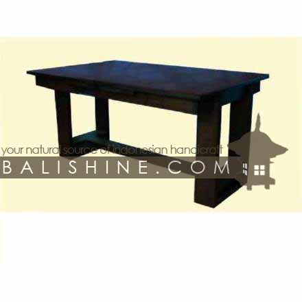 Balishine: Your natural source of indonesian handicraft presents in its Home Decor collection the Dining Table:114SEF233889:This rectangular dining table is produced in indonesia, made from teak wood.  Natural, chocolate or dark color
