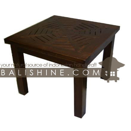 Balishine: Your natural source of indonesian handicraft presents in its Home Decor collection the Dining Table:114SEF233897:This square dining table is produced in indonesia, made from teak wood.  Natural, chocolate or dark color