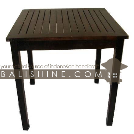 Balishine: Your natural source of indonesian handicraft presents in its Home Decor collection the Dining Table:114SRI233819:This square dining table is produced in indonesia, made from teak wood.  Natural, chocolate or dark color