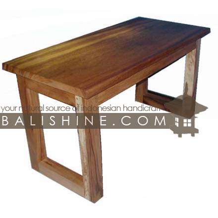 Balishine: Your natural source of indonesian handicraft presents in its Home Decor collection the Dining Table:114SRI233894:This rectangular dining table is produced in indonesia, made from teak wood.  Natural, chocolate or dark color