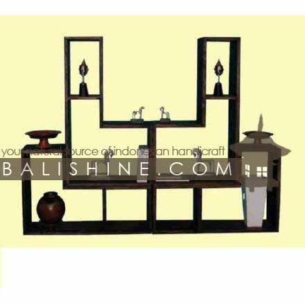 Balishine: Your natural source of indonesian handicraft presents in its Home Decor collection the Display:114SEF264628:This display is produced in indonesia, made from teak wood.  Natural, chocolate or dark color