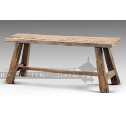 Balishine: Your natural source of indonesian handicraft presents in its Home Decor collection the Maria Natural Suar Wood Bench Double:114CAN668084:This minimalist single bench is produced in indonesia, made from suar wood.   Available in natural, dark, white wash or black wash color.