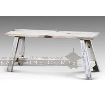 Balishine: Your natural source of indonesian handicraft presents in its Home Decor collection the Maria White Wash Suar Wood Bench Double:114CAN668083:This minimalist single bench is produced in indonesia, made from suar wood.   Available in natural, dark, white wash or black wash color.