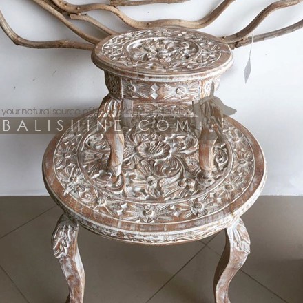 Balishine: Your natural source of indonesian handicraft presents in its Home Decor collection the Papua Coffee Table:114OSC137836:This set of 2 coffee table is produced in indonesia, made from teak wood. Full carving.  White wash colour.