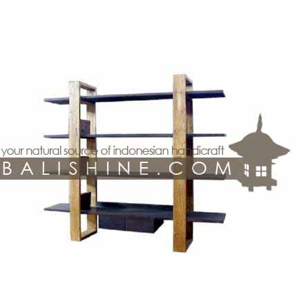 Balishine: Your natural source of indonesian handicraft presents in its Home Decor collection the Shelves:114SEF264008:This shelve is produced in indonesia, made from teak wood.  Natural and black color 