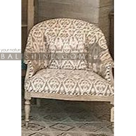 Balishine: Your natural source of indonesian handicraft presents in its Home Decor collection the Single Sofa:114LFU447803:This british single sofa will add a sculptural element to any room. Handcrafted in Bali. Teak wood and high quality local fabric.  At time of order, let us know colour you would like for fabric and we will wend you panel colour.