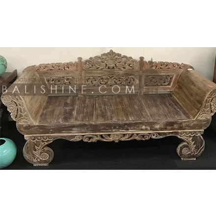 Balishine: Your natural source of indonesian handicraft presents in its Home Decor collection the Sofa:114OSC447827:This sofa is produced in indonesia, made from teak wood. This price is without cushion.  This furniture is made from high quality recycled teak wood. Natural, chocolate, white wash or dark color.