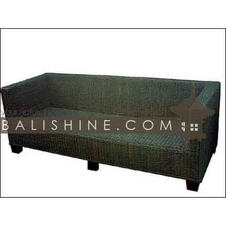Balishine: Your natural source of indonesian handicraft presents in its Home Decor collection the Sofa:114SRI444040:This sofa is produced in indonesia, made from seagrass and teak wood. This price is without cushion.  Several materials are available : seagrass, banana leaf or rotan