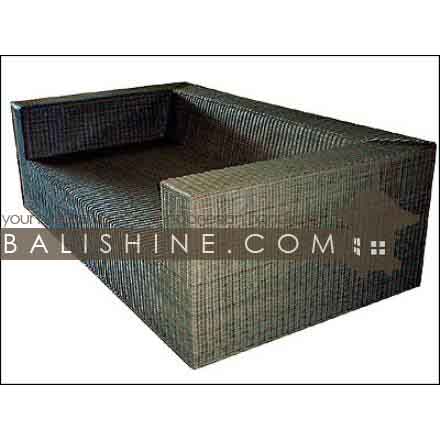 Balishine: Your natural source of indonesian handicraft presents in its Home Decor collection the Sofa:114SRI444045:This sofa is produced in indonesia, made from petrek. This price is without cushion.  Several materials are available : seagrass, banana leaf or rotan
