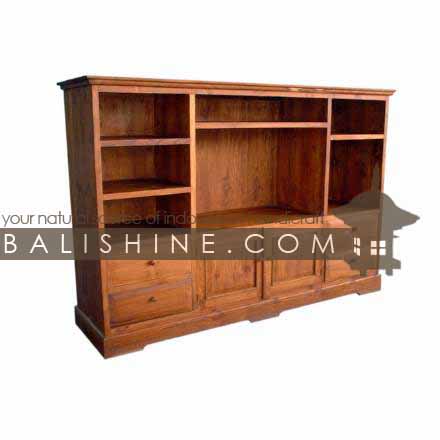 Balishine: Your natural source of indonesian handicraft presents in its Home Decor collection the TV Stand:114GEN254001:This TV stand is produced in indonesia, made from teak wood. It has 4 drawers and 2 doors.  Natural, chocolate or dark color