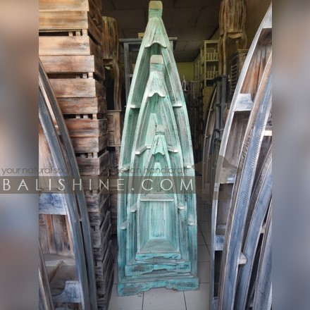 Balishine: Your natural source of indonesian handicraft presents in its Home Decor collection the Wooden Boat Shelves:114IKD268291:This boat shelves is made from wood.  