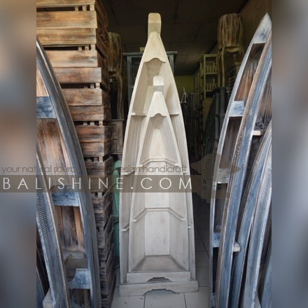 Balishine: Your natural source of indonesian handicraft presents in its Home Decor collection the Wooden Boat Shelves:114IKD268293:This boat shelves is made from wood.  