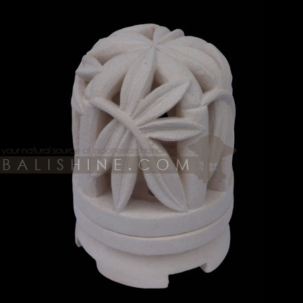 Balishine: Your natural source of indonesian handicraft presents in its Home Decor collection the Candle Holder:13DEL165613:This round candle holder is produced in Indonesia made from natural white lime stone.   Same as picture
