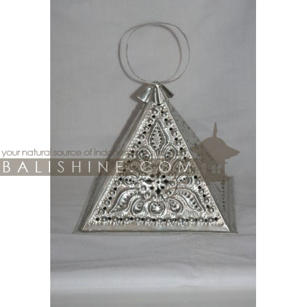Balishine: Your natural source of indonesian handicraft presents in its Home Decor collection the Aluminium Candle Holder:13PUR166323:This square candle holder is produced in Bali made from aliminium with curving finishing.  