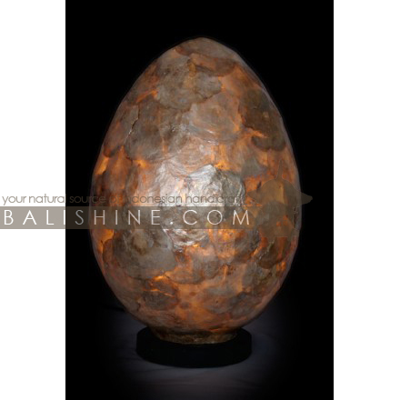 Balishine: Your natural source of indonesian handicraft presents in its Home Decor collection the Lamp:13DUL156420:This lamp is produced in Indonesia made from resin with natural shell.  For electric fitting please contact us