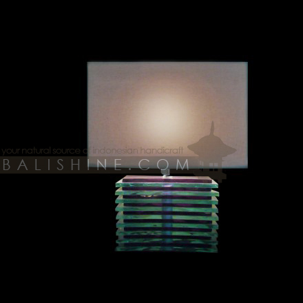 Balishine: Your natural source of indonesian handicraft presents in its Home Decor collection the Lamp:13FIS155738:This lamp is produced in Bali made from glass. sold with electric system.  For electric fitting please contact us