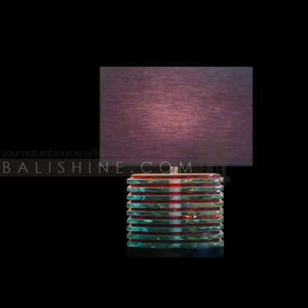 Balishine: Your natural source of indonesian handicraft presents in its Home Decor collection the Lamp:13FIS155739:This lamp is produced in Bali made from glass. sold with electric system.  For electric fitting please contact us