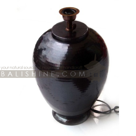 Balishine: Your natural source of indonesian handicraft presents in its Home Decor collection the Lamp:13LIS155696:This lamp made in Bali from copper. sold with electric system.  For electric fitting please contact us