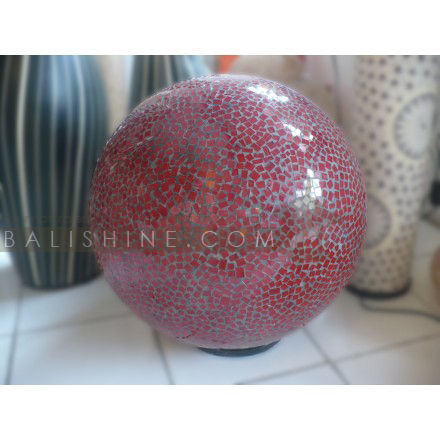 Balishine: Your natural source of indonesian handicraft presents in its Home Decor collection the Lamp :13NAA155432:This lamp is produced in Bali made from mosaic.  For electric fitting please contact us