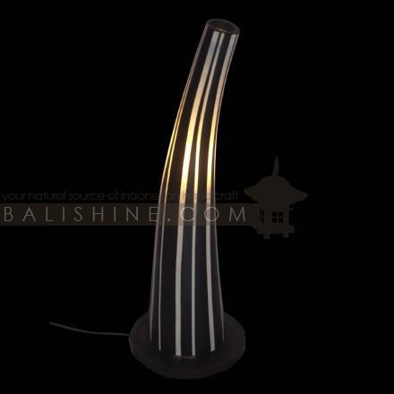 Balishine: Your natural source of indonesian handicraft presents in its Home Decor collection the Lamp:13NAA155648:This lamp is made from fiber glass with MDF wood.  For electric fitting please contact us