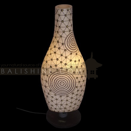 Balishine: Your natural source of indonesian handicraft presents in its Home Decor collection the Lamp:13NAA155650:This lamp is made from fiber glass with MDF wood.  For electric fitting please contact us