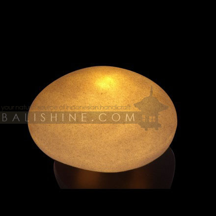 Balishine: Your natural source of indonesian handicraft presents in its Home Decor collection the Lamp:13NAA155665:This lamp is made from fiber glass with white sand finishing.  For electric fitting please contact us