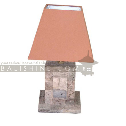 Balishine: Your natural source of indonesian handicraft presents in its Home Decor collection the Lamp:13TOA155484:This lamp is produced in Bali made from stone.  For electric fitting please contact us