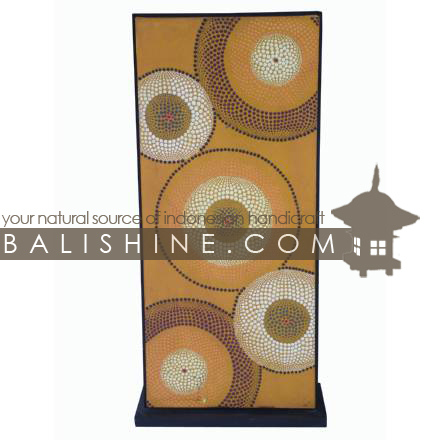 Balishine: Your natural source of indonesian handicraft presents in its Home Decor collection the Painting Lamp:13ENJ154830:This painting lamp is produced in Bali, made from mdf wood and acrylic colors from germany.  For electric fitting please contact us