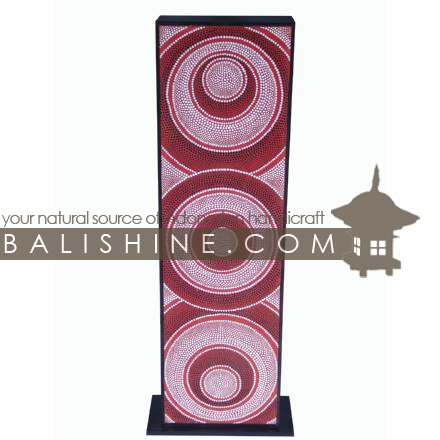 Balishine: Your natural source of indonesian handicraft presents in its Home Decor collection the Painting Lamp:13ENJ154866:This painting lamp is produced in Bali, made from mdf wood and acrylic colors from germany.  For electric fitting please contact us