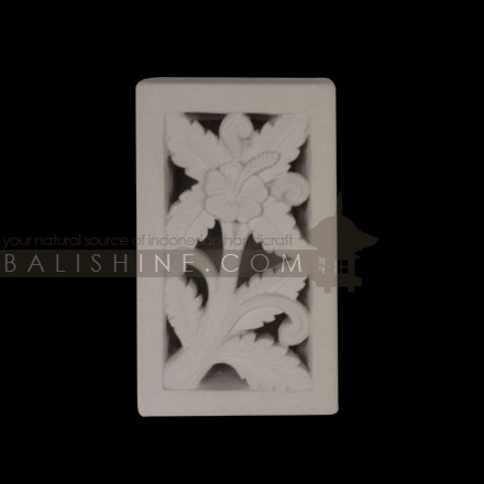 Balishine: Your natural source of indonesian handicraft presents in its Home Decor collection the Wall Light:13DEL155620:This wall light is produced in Indonesia made from natural white lime stone.   For electric fitting please contact us