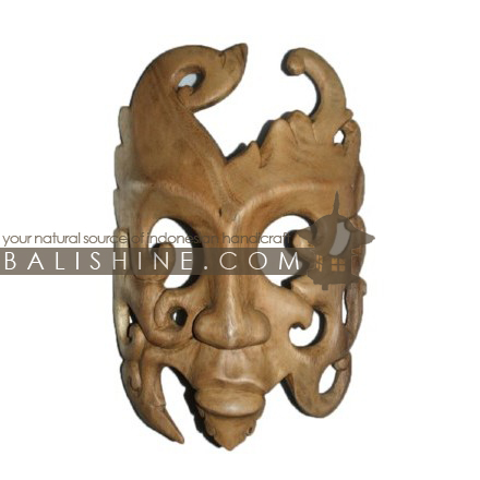 Balishine: Your natural source of indonesian handicraft presents in its Home Decor collection the Mask:17MAR476165:This mask is produced in Bali made from suar wood  Same as picture