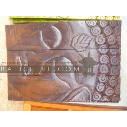 Balishine: Your natural source of indonesian handicraft presents in its Home Decor collection the Budha Panel:17PTS506866:This budha panel is produced in Bali and made from albesia wood.  