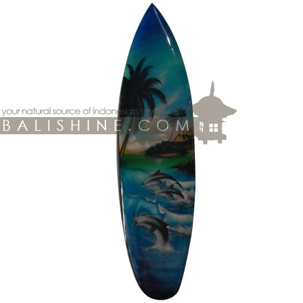 Balishine: Your natural source of indonesian handicraft presents in its Home Decor collection the Decorative Surf Board:17ROR507739:This decorative surf board is made from jempinis wood with hairbrush color finishing.  Custom design available. Please contact us.