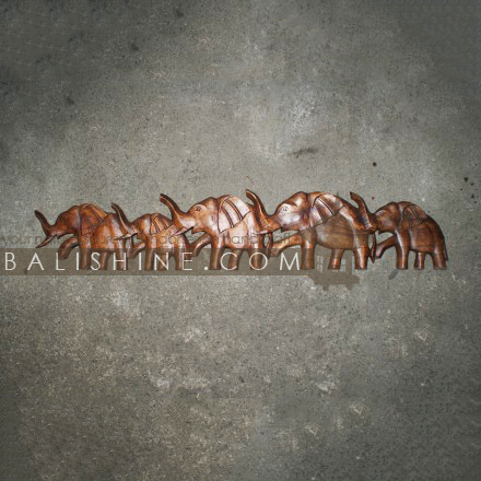 Balishine: Your natural source of indonesian handicraft presents in its Home Decor collection the Elephant:17GUR486460:This elephant carving is a handicraft of Bali made from suar wood.  