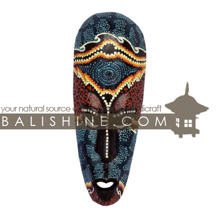 Balishine: Your natural source of indonesian handicraft presents in its Home Decor collection the Mask:17CIK471577:This mask is a handicraft of Bali made from painting albesia wood.  Mix color