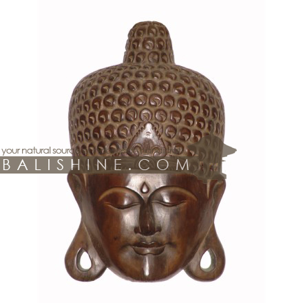 Balishine: Your natural source of indonesian handicraft presents in its Home Decor collection the Mask Buddha:17MUL471523:This buddha mask is a handicraft of Bali made from albesia wood.  