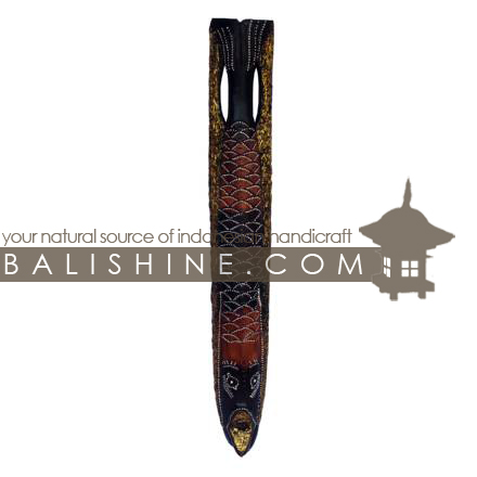 Balishine: Your natural source of indonesian handicraft presents in its Home Decor collection the Mask Fish:17MUL472516:This fish mask is a handicraft of Bali made from albesia wood.  