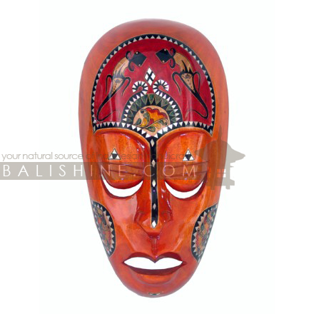 Balishine: Your natural source of indonesian handicraft presents in its Home Decor collection the Mask Lombok:17KET475544:This mask is a handicraft of Lombok made from mahogany wood.  