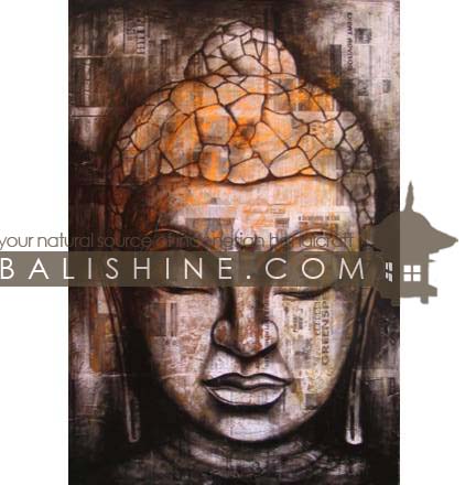 Balishine: Your natural source of indonesian handicraft presents in its Home Decor collection the Painting:17MAG494509:This painting is produced in Bali by artists coming from the Bali art school and from the art village of Ubud. We produced our own canvas to have the highest quality and also import our acrylic colors from germany.  It is made from acrylic-painting on a canvas with newspaper.