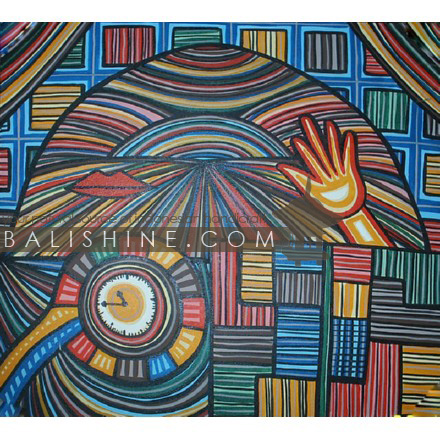 Balishine: Your natural source of indonesian handicraft presents in its Home Decor collection the Painting:17SPS495261:This painting is produced in Bali by artists coming from the Bali art school and from the art village of Ubud. We produced our own canvas to have the highest quality and also import our acrylic colors from germany.  It is made from acrylic-painting on a canvas.