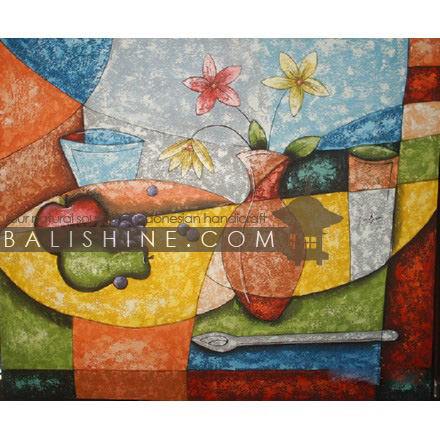 Balishine: Your natural source of indonesian handicraft presents in its Home Decor collection the Painting:17SPS495267:This painting is produced in Bali by artists coming from the Bali art school and from the art village of Ubud. We produced our own canvas to have the highest quality and also import our acrylic colors from germany.  It is made from acrylic-painting on a canvas.