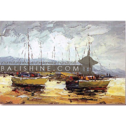 Balishine: Your natural source of indonesian handicraft presents in its Home Decor collection the Painting:17SPS495310:This painting is produced in Bali by artists coming from the Bali art school and from the art village of Ubud. We produced our own canvas to have the highest quality and also import our oil colors from germany.  It is made from oil-painting on a canvas.