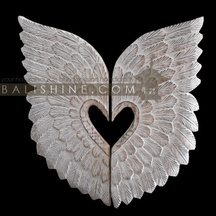 Balishine: Your natural source of indonesian handicraft presents in its Home Decor collection the Primitive Angel Wings:17VIC507789:This set of primitive angel wings is made in Flores, Indonesia, from natural Suar wood with curving finishing.  