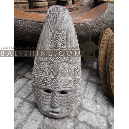 Balishine: Your natural source of indonesian handicraft presents in its Home Decor collection the Primitive Mask:17VIC477791:This primitive mask is a handicraft of Flores, made from acacia wood.  
