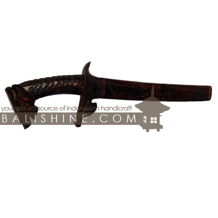 Balishine: Your natural source of indonesian handicraft presents in its Home Decor collection the Sabre Set Of 3 :17CIK501739:This set of 3 sabres is a handicraft of Bali made from mahogany wood with stainless.  