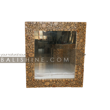 Balishine: Your natural source of indonesian handicraft presents in its Home Decor collection the Teak Mirror:17KLM126878:This square mirror is a handicraft of Bali made from MDF and teck wood with 3mm glass.  