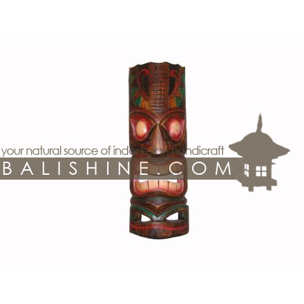 Balishine: Your natural source of indonesian handicraft presents in its Home Decor collection the Tiki Mask:17BAA475192:This tiki mask is a handicraft of Bali made from albesia wood.  Same as picture 